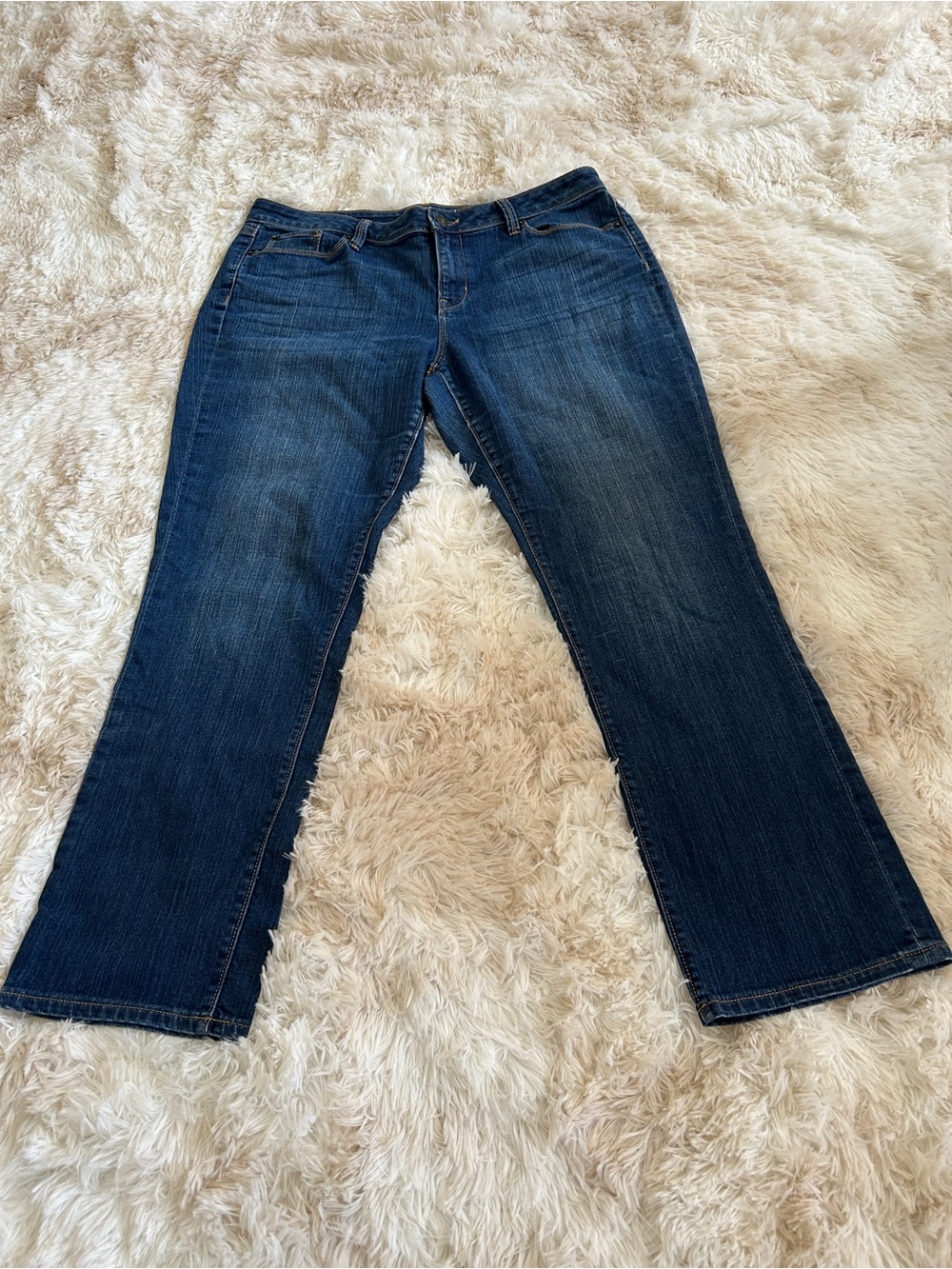 Ann Taylor Dark Blue Flare Jeans